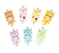 Paquet De 10 Pendentifs Chats Polyvalents pour Bijoux Uniques Élégants Chats en Résine pour Collier Embellissements Embellissements Minou Miniatures Figurines