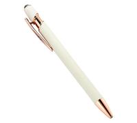 Paquet De 10 Stylets 2 En 1, Stylo À Bille Rétractable Avec Pointe De Stylet Pour Écran Tactile, Métal, Encre Noire 1.0Mm