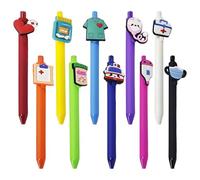 Paquet De 10 Stylos D'Infirmière Créatifs, Stylos À Gel Click, Stylos À Gel De Dessin Animé Mignon, Stylos À Bille Intéressants, Cadeaux De Papeterie, Fournitures De Bureau