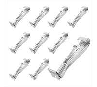 Paquet de 10 Supports de Gouttière de 5 Pouces, avec Vis Pré-Insérées, Supports de Gouttière en Aluminium pour Réparer les Gouttière