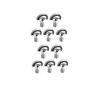 Paquet de 10 Vis de Fixation de Plaque de Desserrage Rapide 1/4 Pouce D-Anneau D Arbre Qr Fixation pour Stabilisateur de Rotule pour Plaque Qr