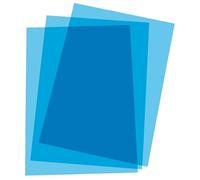 Paquet de 100 couvertures plastique - bleu pour machine à relier