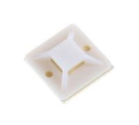 Paquet De 100 Pièces De Pinces De Base De Montage, Clip De Fil De Câble Auto-Adhésif, Cravate Zippée 20mm X 20mm