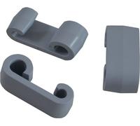 Paquet de 100 pièces - Expander - Crochets doubles - Crochets pour bâches - Crochets doubles Expander gris