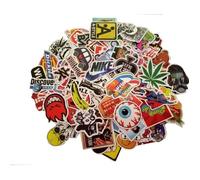 (Paquet de 100) Skateboard Stickers Snowboard Vintage vinyle autocollant Graffiti portable Bagages voiture vélo Stickers vélo Mix
