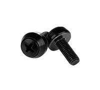 StarTech Vis de montage M6 x 12 mm pour rack et armoire serveur - Noir, pack de 100