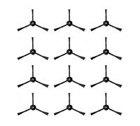 Paquet de 12 brosses latérales compatibles avec Roborock S8 Pro Ultra/S7 MaxV/S7 Max Ultra/Qrevo/Qrevo Slim/Q7Max/Q8 Max/Q7/Q5/S8/S7/S6/S5/S4/E5/E4/E3/E2, pièces de rechange Accessoires(Black)