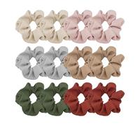 Paquet De 12 Élastiques À Cheveux Rayés, Élastiques À Cheveux, Accessoires De Fixation De Cheveux, Élastiques À Cheveux Mignons, Élastiques À Cheveux Doux