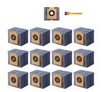 Paquet De 12 Sacs À Poussière, Compatibles For Aspirateur Robot Eufy, X10 Pro Omni Et X8 Pro Avec Station Auto-vide, Avec 1 Brosse Orange