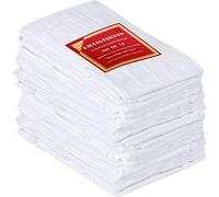 Paquet de 12 serviettes de farine-sac, 100% pur coton de spinelle, essuie-mains, multi-usage, très absorbant par Utopia Kitchen