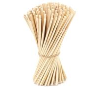 Paquet de 120 batonnet bois tiges de goujon bois de bambou - Tiges longues en bambou, (15cm x 3mm)