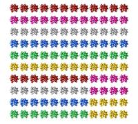 Paquet De 120 Nœuds Étoiles, Nœuds Et Rubans Décoratifs, Nœuds Cadeaux, Nœuds Cadeaux Autocollants, Rubans