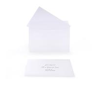 Paquet de 15 cartes de visite + 15 enveloppes auto adhesives 90x140