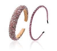 Paquet De 2 Bandeaux En Diamant, Décoration De Bandeau Pour Filles, Accessoires De Cheveux De Mode, Bandeaux D'Accessoires De Vêtements, Adaptés À La Fête De Mariage