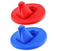 Paquet de 2 bec verseur de pot peinture 6, 7 pouces avec couvercle pliable à trou d'air - outil versement anti-poussière et étanche pour pots peinture Gallon Quart Pro Verser