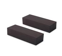 Paquet de 2 blocs de bois d'ébène, bois de feuillus de 4,72 x 1,57 pouces | Ébauches de bois inachevées pour incrustation d'instruments de musique, sculpture sur bois, artisanat de bricolage