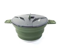 Paquet de 2 bols de cuisine minces pour à, plan d ' effondrement, silicone permanent sans rouille pour les randonneurs, introduction à l ' effondrement, ustensiles de cuisine, récipient de cuisson