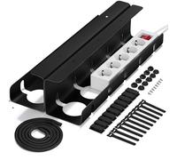 Paquet de 2 Cable Management, Gestion Cable Bureau sans Perçage,Range Cable Bureau,Organisateur de Cable pour Bureau à Domicile（33 pièces）