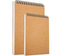 Paquet de 2 carnets de croquis A5 A4, couverture arrière rigide, carnet de croquis relié en spirale, 160g