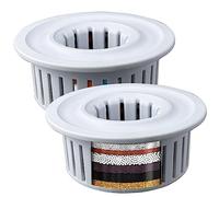 Paquet de 2 Cartouches Filtrées de Douche, Cartouche Filtrante de Remplacement pour Pomme de Douche à Plusieurs étages Voolan， Filtre de Douche Universel à Haut Rendement