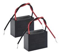 (Paquet de 2) CBB61 450V AC 4.0UF 5% 50/60Hz Condensateur de marche en polypropylène métallisé pour le démarrage du moteur d'un ventilateur de plafond