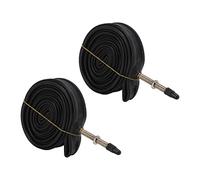 Paquet de 2 Chambres à Air de VéLo de Route 700x23c, Chambre à Air en Caoutchouc Butyle à Valve Premium Chambre à Air de VéLo 700c avec 2 Leviers de Pneu (Bouche de la Loi 48)