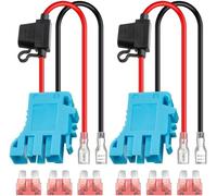 Paquet de 2 Connecteurs de Faisceau de Câbles 12 AWG de Remplacement pour Batterie Peg-Perego 12 V SLA sur Véhicule,D'Équitation avec Fusible