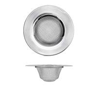 Paquet de 2 crépines d'évier de cuisine à large bord filtre de vidange en acier inoxydable trous de micro perforation anti-colmatage