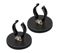 Paquet de 2 crochets robustes à montage magnétique antidérapant for support de lampe de poche, pinces flexibles à aimants puissants à grande ouverture