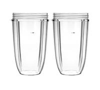 Paquet De 2 Gobelets De Mélangeur, Compatibles Avec NutriBullet, Pièces De Rechange For Mélangeur 600W /900W, Tasse De Presse-agrumes Portable(2pcs 32oz cup)