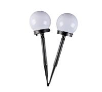 Paquet De 2 Lumières Solaires Extérieures De Paysage De Prise De Terre Hj-005 Le Noir