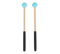 Paquet de 2 Maillets de Percussion en Caoutchouc et Érable 22cm - Mallets Multifonctions pour, Xylophone et Marimba - Sonorité Riche et Polyvalente pour Concerts et Pratique (Bleue)