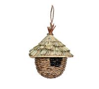 Paquet de 2 Maisons de Colibris pour L'extérieur Suspendu Nid de Colibri Tissé à la Main Cabane à Oiseaux Suspendue Robuste et Durable pour Fenêtre de Jardin Décoration Extérieure de la(#1)