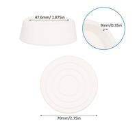 Paquet de 2 pare-chocs d'échelle de piscine extérieure pour piscine creusée, embouts en caoutchouc pour échelle de piscine adaptés aux tubes d'échelle de piscine Standard de 1.9 pouces