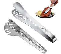 Paquet de 2 pinces à spaghetti, pinces de cuisine en acier inoxydable | Distributeur de pâtes, adaptées à la cuisson et à la cuisson des pâtes, grillades, lavable au lave-vaisselle