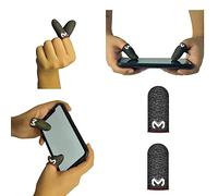 Paquet De 2 Pubg Mobile Finger, Witbicg Gants Gaming Gant Doigt Toucher Soyeux Parfait Résistant à La Transpiration - Parfait Pour Le Pouce Et l'Index, Compatible Avec Tous Les Appareils Mobiles
