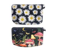 Paquet De 2 Sacs À Cosmétiques Mignons, Sacs À Cosmétiques Pour Femmes, Sacs À Cosmétiques Imperméables, Sacs De Rangement Portables, Sacs De Rangement De Voyage