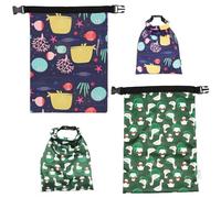 Paquet De 2 Sacs À Couches À Clipser, Sac À Couches De Grande Capacité, Sac À Couches Imperméable, Sac De Rangement Imprimé Mignon, Réutilisable