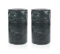 Paquet de 2 Sacs Poubelle à Compost, Sac à déchets de Cour réutilisable, bac à Compost Pliable, conteneur de Jardinage pour débris extérieurs, Feuilles d'herbe 45x80 cm