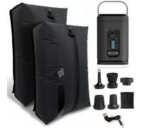 Paquet de 2 sacs sous vide de voyage pour bagages, sacs compression voyage 17 L avec fond plat et fenêtre, gain place pour l'organisation des bagages, valises et à dos