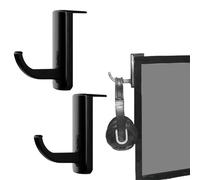 Paquet de 2 Support Moniteur pour Casque avec Crochet Adhésif Stick-sur pour Écran d'Ordinateur