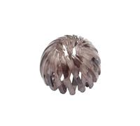 Paquet de 2 supports de queue de cheval flexibles-outils de coiffure for chignon nid d'oiseau for une coiffure sans effort(Gray)