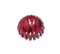 Paquet de 2 supports de queue de cheval flexibles-outils de coiffure for chignon nid d'oiseau for une coiffure sans effort(Red)