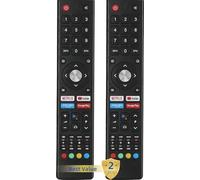 Paquet de 2 télécommandes de Remplacement compatibles avec Changhong ChiQ SABA Smart TV GCBLTV02ADBBT