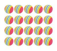 Paquet De 20 Balles De Jouets Colorées, Jouets De Balle Rebondissantes, Balles De Jouets pour Chats, Jouets Interactifs pour Animaux De Compagnie, Fournitures pour Animaux De Compagnie