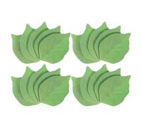 Paquet De 20 Bloc-notes Adhésif de Feuille, Papier Vert Repositionnable | Texture Réaliste, Coins Arrondis, Adhérence Micro, Retrait Facile, Réutilisable à Domicile Classe