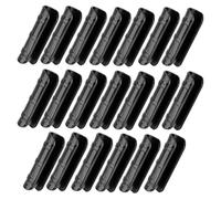 Paquet de 20 clips de tuyau serre noirs 20 mm, pinces verrouillage en plastique ABS robustes pour sécuriser le film serre, le tissu d'ombrage et le filet jusqu'aux tubes mm