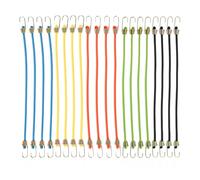 Paquet De 20 Cordons Élastiques Avec Crochets, Cordons Élastiques En Latex, Mini Cordons Élastiques, Sangles De Fixation D'Articles, Équipement De Camping
