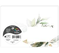 Paquet De 20 Enveloppes Imprimées Gommées - Format C6 11,4x16,2cm - 120g - Collection Eucalyptus Vert 1 - Invitation Evènements Et Correspondance - Gamme Pollen