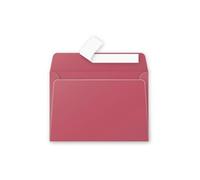 Paquet de 20 enveloppes Pollen 114x162mm C6 Bordeaux 120g